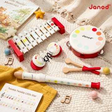 領券再折120【法國Janod】音樂好好玩-樂器四件組｜快速出貨 兒童樂器 音樂啟蒙 小孩樂器 生日禮