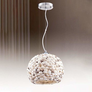 E27手工貝殼單吊燈 B106-48-93281 93282