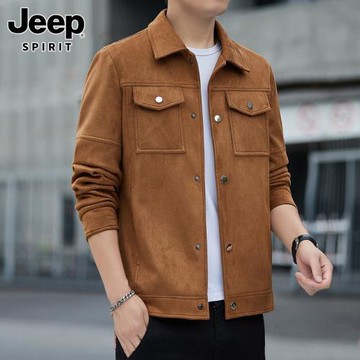 吉普夾克男士2025年秋季工裝寬松運動上衣新款休閑百搭翻領外套男