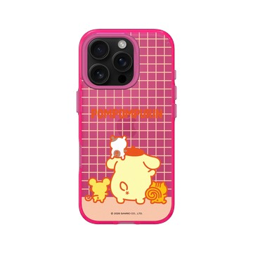iPhone 16 Pro Clear 粉漾桃 - 三麗鷗-布丁狗30週年 PomPomPurin (30th Anniversary) - 最萌的背影