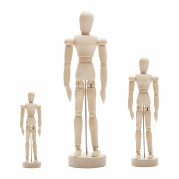 木偶模型 美術素描木頭人 木頭人布偶 木偶人 木偶模型 關節木偶 木偶擺設 贈品禮品