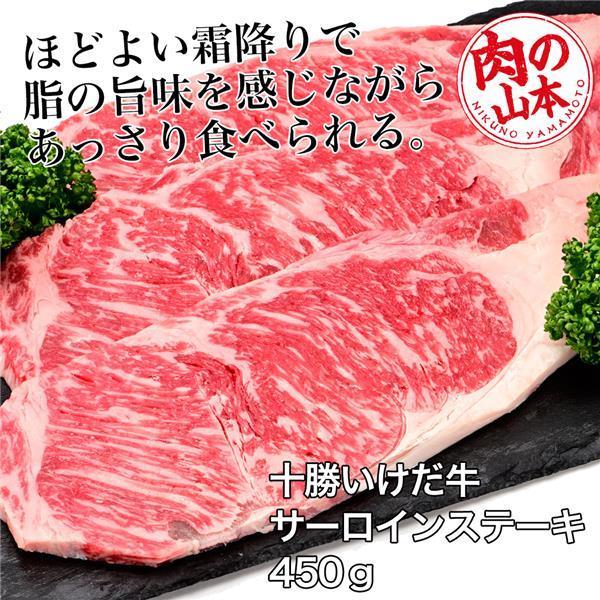 十勝いけだ牛　サーロインステーキ　450g （150g×3） 肉の山本 送料無料 [牛肉 国内産]