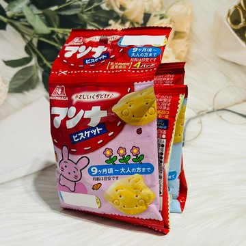 日本 MORINAGA 森永 四連餅乾 幼兒造型餅 52g｜全店$299 全家取貨免運｜領券9折｜APP下單最高再賺22%點數⚡