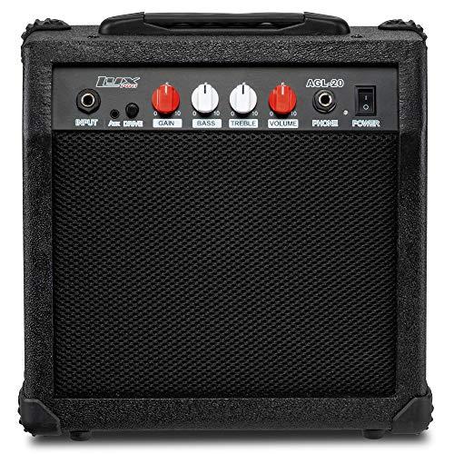 LyxPro Electric Guitar Amp 20 Watt Amplifier Built in Speaker Headphone Jac