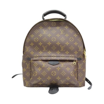 LOUIS VUITTON LV 路易威登 棕色 原花 帆布 Palm Springs MM 後背包 M44874 【二手名牌BRAND OFF】