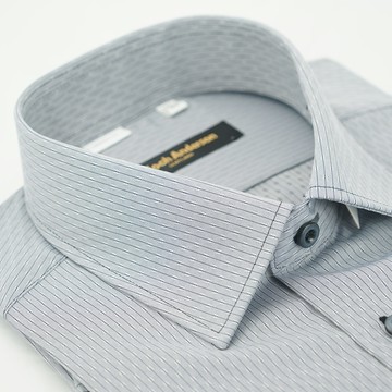 【金安德森】灰色吸排圓圖窄版襯衫-短袖