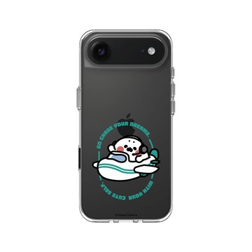 iPhone Air Clear Case（相機按鈕） 透明 - 無所事事小海豹 The Nothing Seal - 去追夢吧