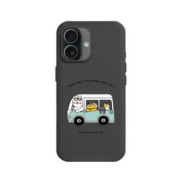 iPhone 17 SolidX 黑 - 懶散兔與啾先生 Lazy Rabbit and Mr.Chu - Journey