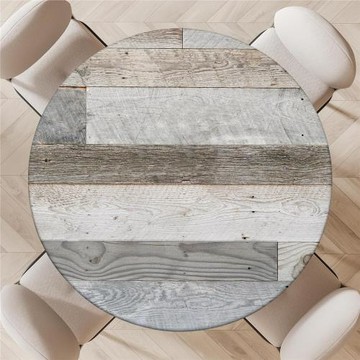 牛奶絲數碼印彈力布圓形桌布彈力桌套來圖來稿彩印餐桌北歐風