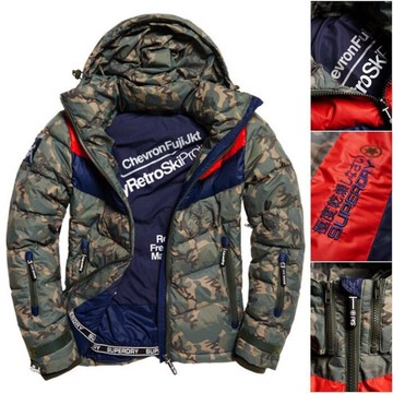 跩狗嚴選  防水 羽絨 極度乾燥 Superdry Retro Snow 零下防寒保暖 連帽可拆 防風水 雪衣 風衣 外套 絕版迷彩 羽絨衣 透氣科技布料