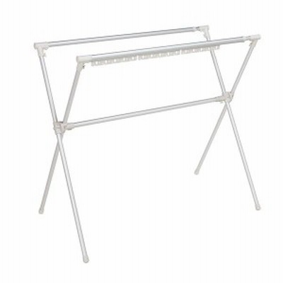 多機能アルミ 布団干し/物干し 〔幅134～230×奥行76×高さ115cm〕 耐荷重20kg 軽量 サビにくい 『セキスイ』 〔寝具 洗濯物〕
