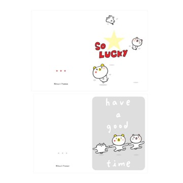 白熊 萬用卡-SO LUCKY/HAVE A GOOD TIME