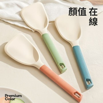 廚房必備【虧本】食品級硅膠小鍋鏟家用炒菜鏟子不粘鍋專用鍋鏟湯勺耐高溫輔食鏟