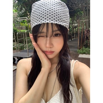 ISA_波點控請進! 一秒變時髦韓女美波頭巾_65038