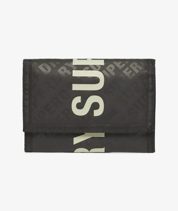Superdry Women's Tarp Tri-fold Wallet Black Size: 1SIZE