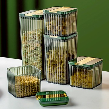 食品級零食密封罐家用塑料廚房儲物罐五谷雜糧收納罐子食品收納盒