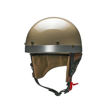 MODER摩德-HALF ROUND半源(小羊皮)半罩安全帽-亮光淡漠駝