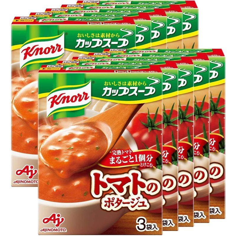 味の素 クノール カップスープ 完熟トマトまるごと1個分使ったポタージュ (18.2g×3袋)×10箱入