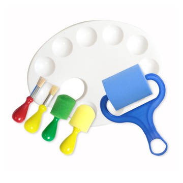 媽媽友 mamayo 繪畫筆刷工具6件組(手指膏顏料專用)