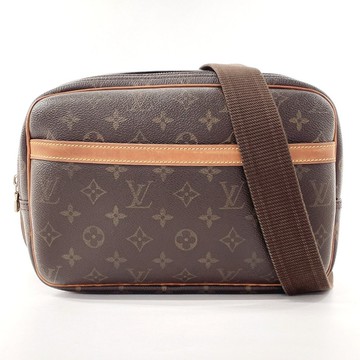 【日本直送 二手美品】路易威登 LOUIS VUITTON 肩背包 相機包 M45254 Reporter PM Monogram 帆布 棕色