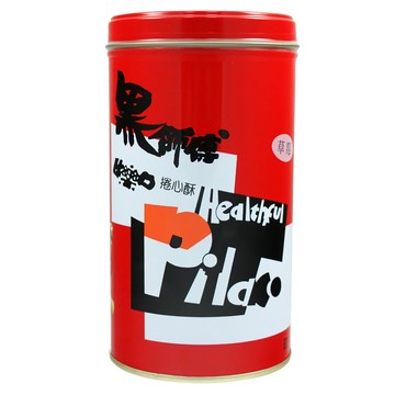 Healthful 黑師傅 捲心酥 草莓  蛋奶素  下午茶點心  400g  1罐