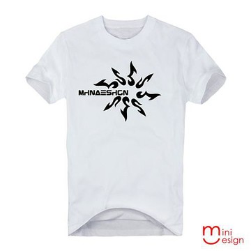 Minidesign-八閃玉圖騰潮流設計短T 五色