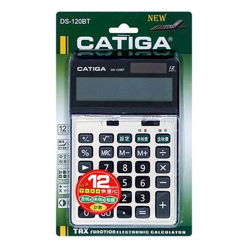 CATIGA 桌上12位稅率雙電源計算機 DS-120BT