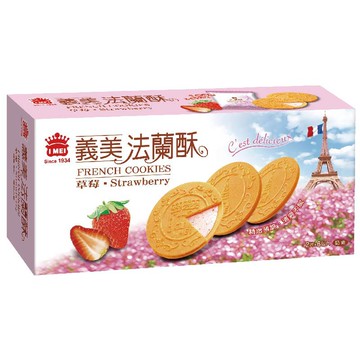 義美法蘭酥系列90g(草莓/牛奶/巧克力/檸檬)