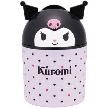 【震撼精品百貨】酷洛米_Kuromi~Sanrio 日本SANRIO三麗鷗 酷洛米掀蓋式造型垃圾桶-大頭款*65219