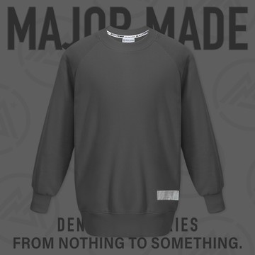 基本款織標多色大學T