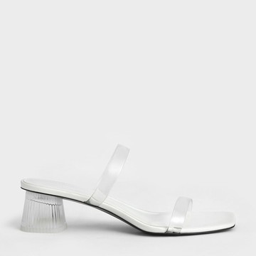 透明帶低跟拖鞋