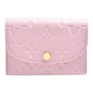 LV  M29450經典ROSALIE 系列Empreinte壓花皮革零錢包(粉紅色)