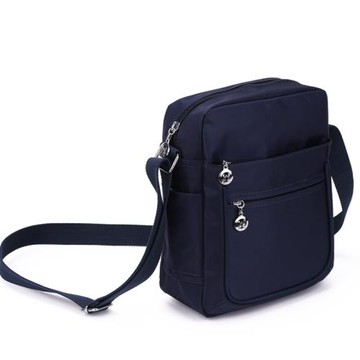 文力豎款斜挎包男女式輕便單肩跨防水牛津尼龍帆布媽咪小背包