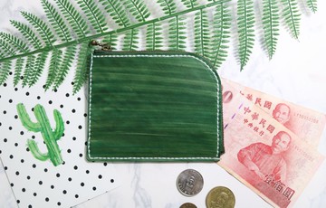 L型分層皮革零錢包/客製禮物/免費刻字