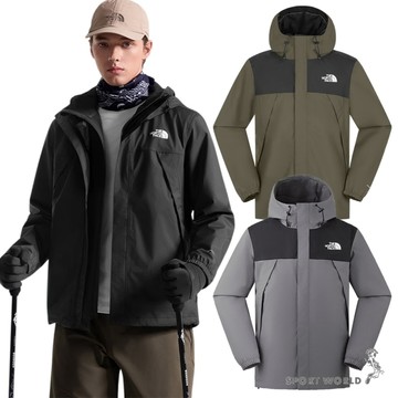 The North Face 北面 防水連帽外套 男裝 防風 黑/軍綠/灰【運動世界】NF0A8DRZ4H0/NF0A8DRZBQW/NF0A8DRZC6B