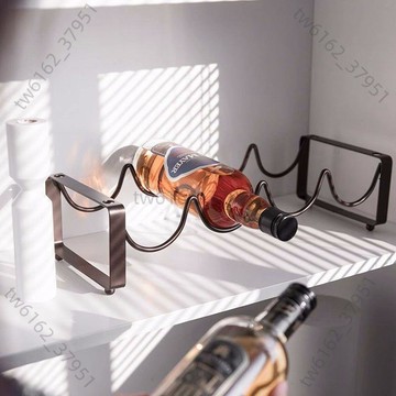 【臺灣有貨 免運】紅酒架 紅酒展示架 酒架 红酒架家用葡萄酒架子摆件桌面展示架酒柜置物架简易多瓶放酒格