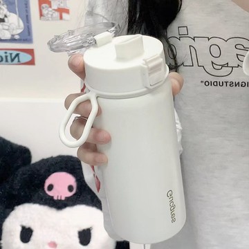 🔥臺灣出貨🔥316不銹鋼茶漏保溫杯大容量女生高顔值ins便攜吸管杯學生喝水杯子