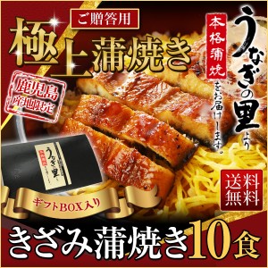 御歳暮 お歳暮 グルメ ギフト 土用の丑の日 うなぎ 蒲焼き 国内産 送料無料 きざみ 10食(山葵×10　きざみ海苔×10) 鹿児島産 海鮮 お誕