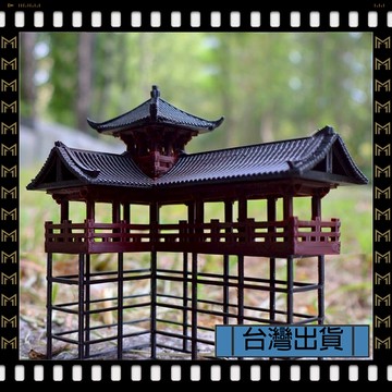 🔥台灣出貨🔥可開發票✅【大同小藝】假山凉亭 微景觀 水陸缸盆景 古建築庭院 仿古轉角 古樓 魚缸 亭臺樓閣