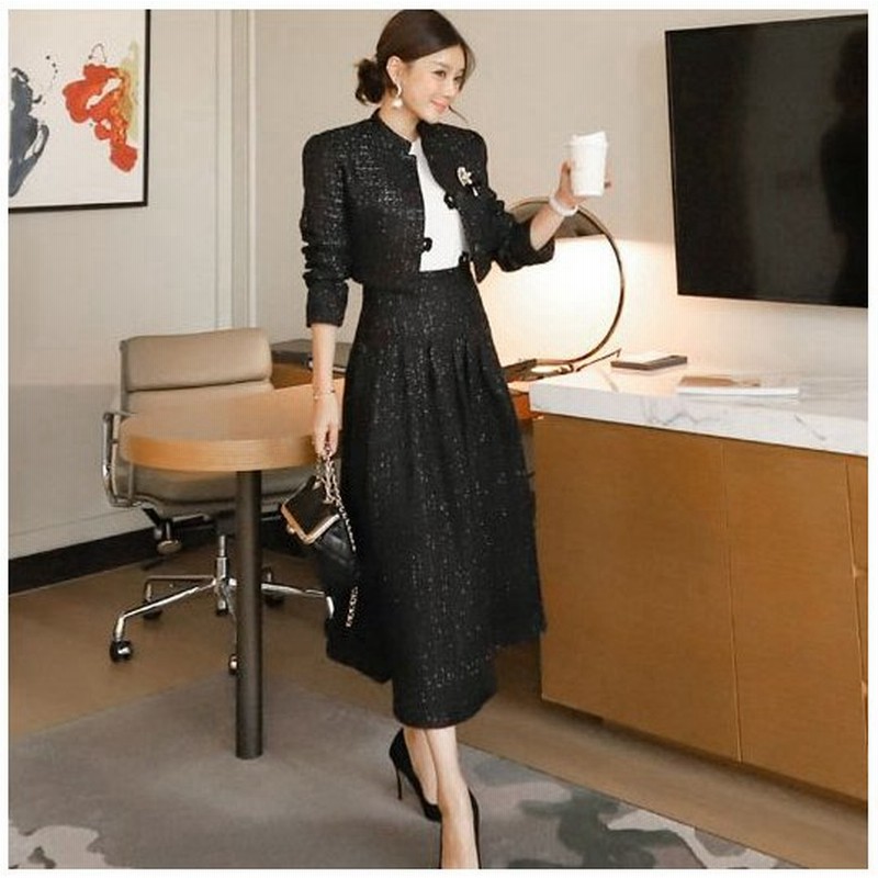 ツイード セットアップ ロング 入学式 卒業式 ツイードジャケット レディース ツイード スカート 長袖 ロングスカート クロップドジャケット ママ 入園式 卒園式 通販 Lineポイント最大0 5 Get Lineショッピング