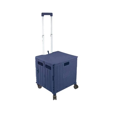 AKWATEK 斜拉桿折疊購物車60L(顏色隨機出貨) AK-03063