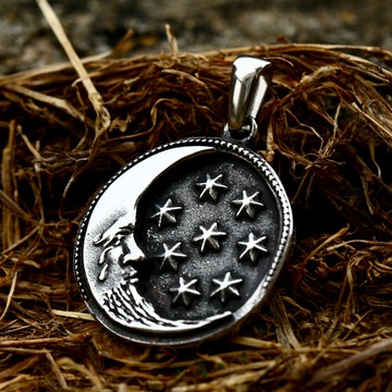 STEEL 鋼吊墜。月亮與星空 | NAN