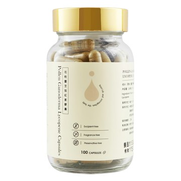Chyuan Fa 泉發蜂蜜 花粉靈芝茄紅素膠囊  100顆  1罐