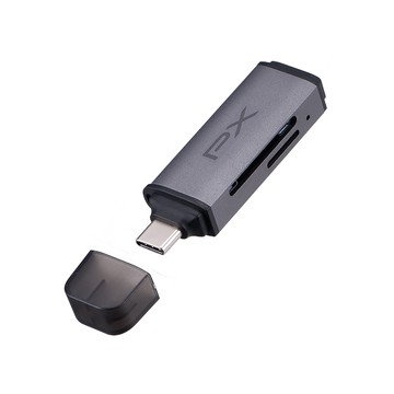 PX *CS3 Type-C 轉 SD/TF3.0雙用2合1高速讀卡機