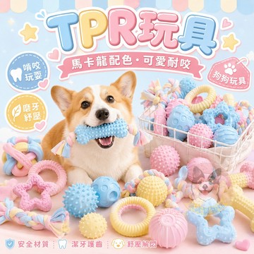 🦄️馬卡龍色✨ TPR玩具 狗狗玩具 磨牙玩具 寵物玩具 狗玩具 幼犬玩具 小狗玩具 狗狗狗玩具球寵物玩具球狗啃咬玩具