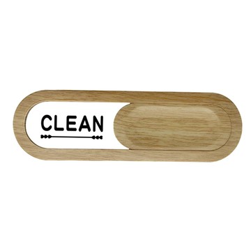 Ju and Ji 洗碗機滑動式磁性指示牌 橢圓形  橡木  1個