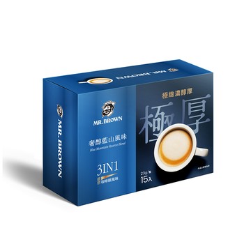[家速配]伯朗咖啡極厚奢醇藍山風味三合一 23g x15