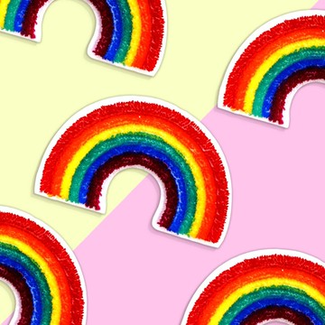 【刺繡布貼】立體彩虹