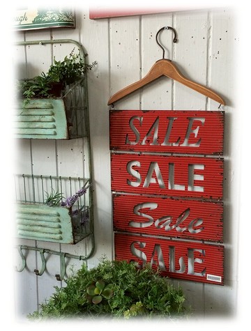 復古做舊木制+鐵 壁掛 店鋪專用 鄉村風格1入