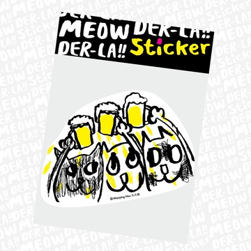 丸丸貓大貼紙 生命之水